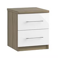 Catania 2 Drawer Bedside