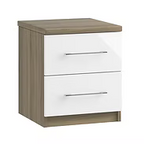 Catania 2 Drawer Bedside