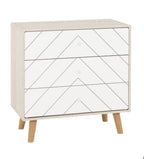 Grey and White 3-Piece Bedroom Set with Wardrobe