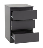 White 4-Piece Bedroom Set with 3-Door Wardrobe