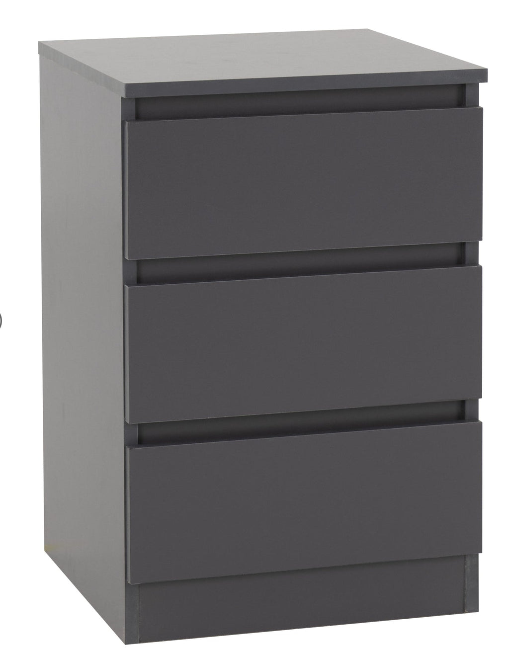 White 3-Piece Bedroom Set with Wardrobe, Chest and Bedside