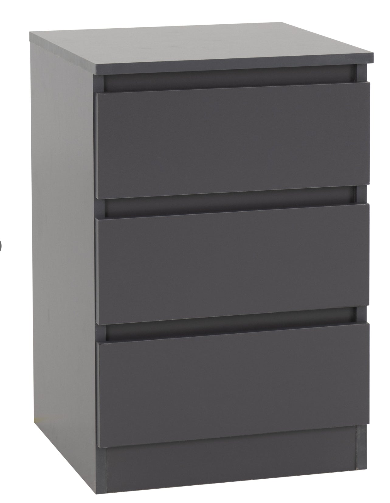 White 3-Piece Bedroom Set with Wardrobe, Chest and Bedside