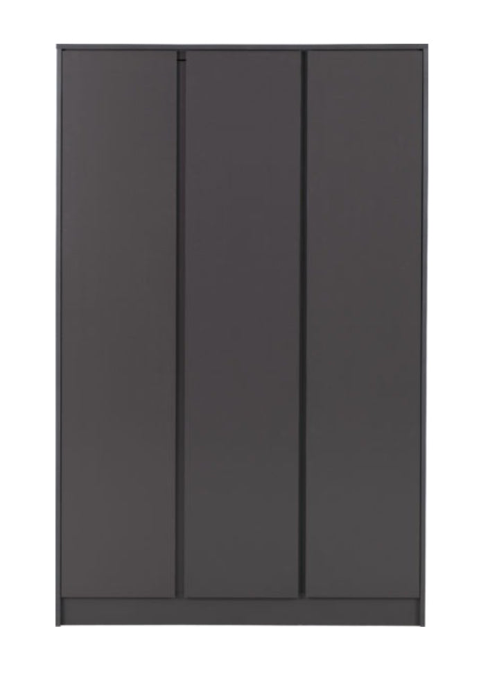 White 4-Piece Bedroom Set with 3-Door Wardrobe