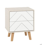 Grey and White 3-Piece Bedroom Set with Wardrobe