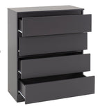 White 3-Piece Bedroom Set with Wardrobe, Chest and Bedside