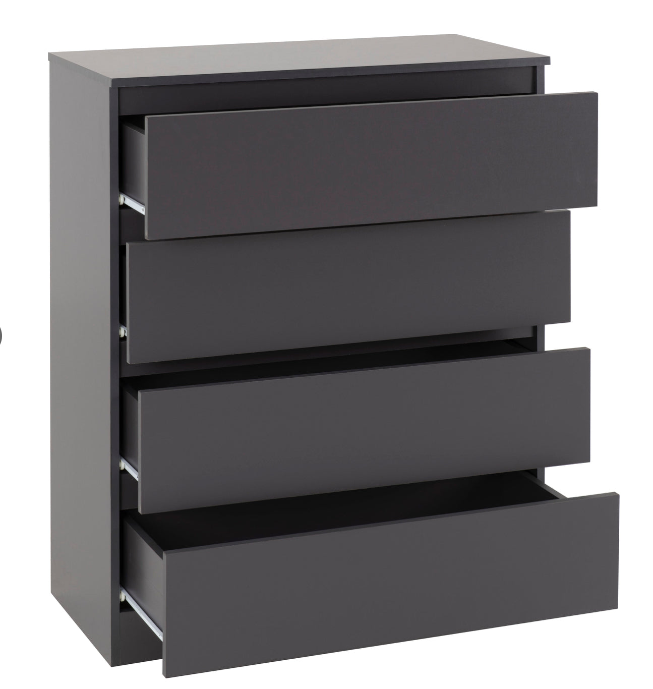 White 3-Piece Bedroom Set with Wardrobe, Chest and Bedside