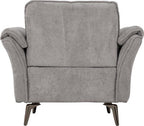 Amalfi 1 Seater Sofa Grey Fabric