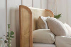 Rattan Wingback Bed Frame - Single/Double/King
