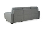 Grey Chenille Corner Sofa Bed - Universal - 3-4 Seater