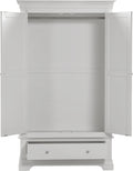 Bordeaux 2 Door Wardrobe Pebble Grey