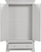 Bordeaux 2 Door Wardrobe Pebble Grey