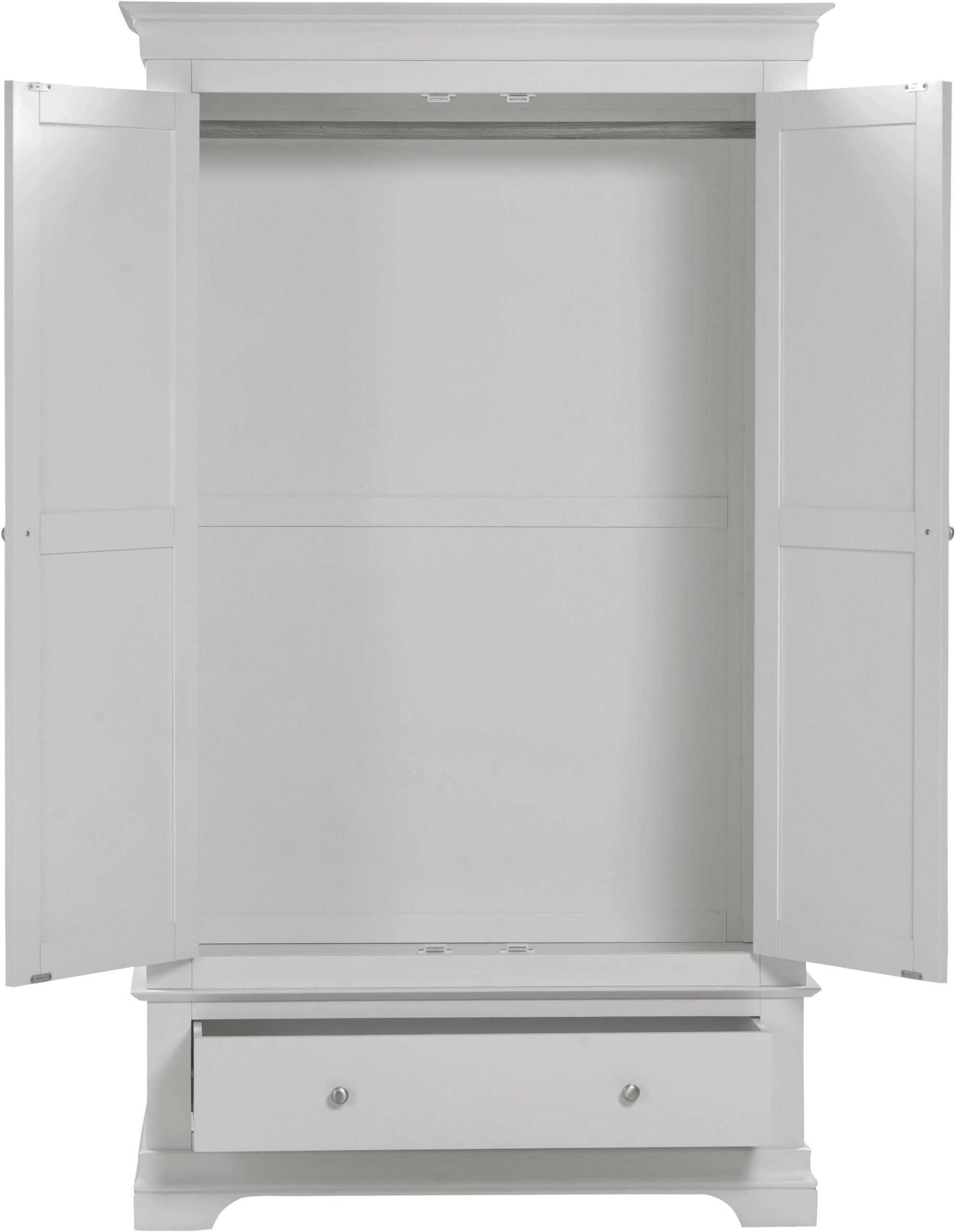 Bordeaux 2 Door Wardrobe Pebble Grey