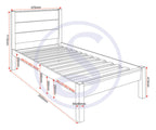 Barton Pine Bed Frame