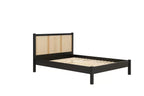 Rattan Headboard Bed Frame - Double