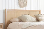 Rattan Headboard Bed Frame - Double