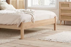 Rattan Headboard Bed Frame - Double