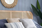 Natural Rattan Headboard Bed Frame - Double