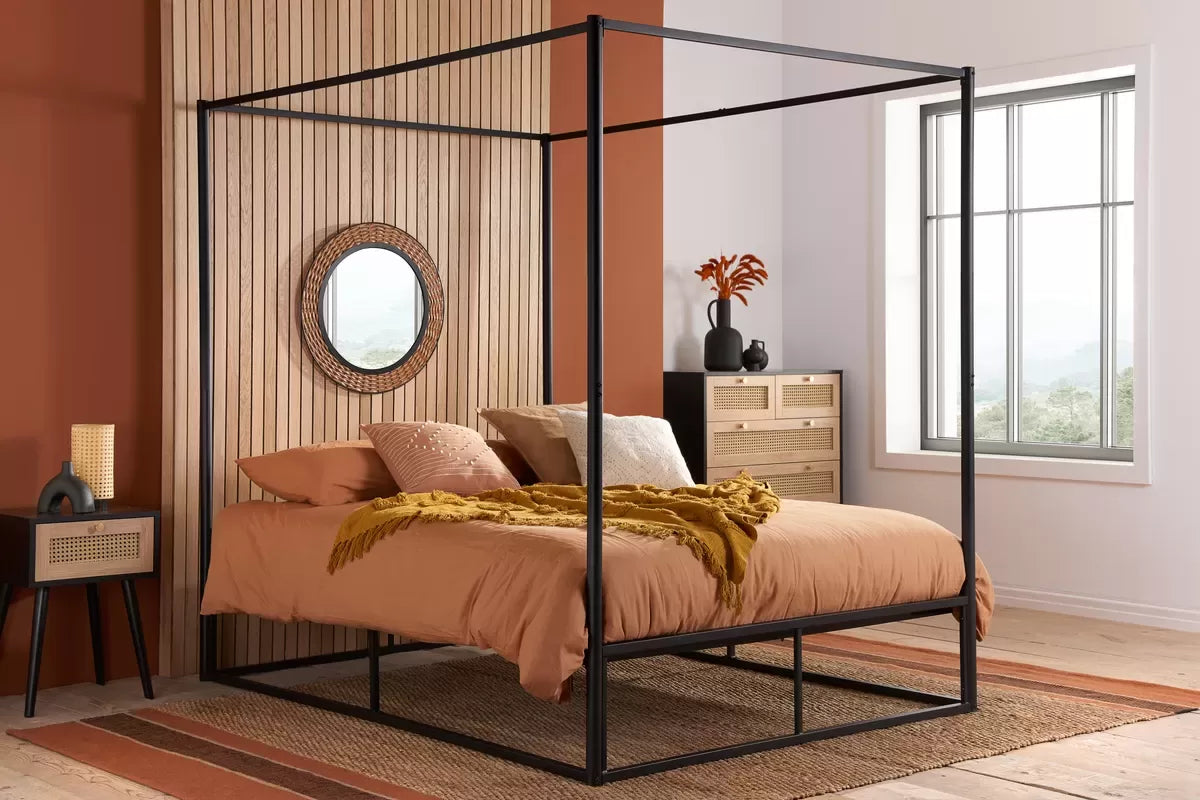 Metal Four Poster Bed Frame - Single/Double