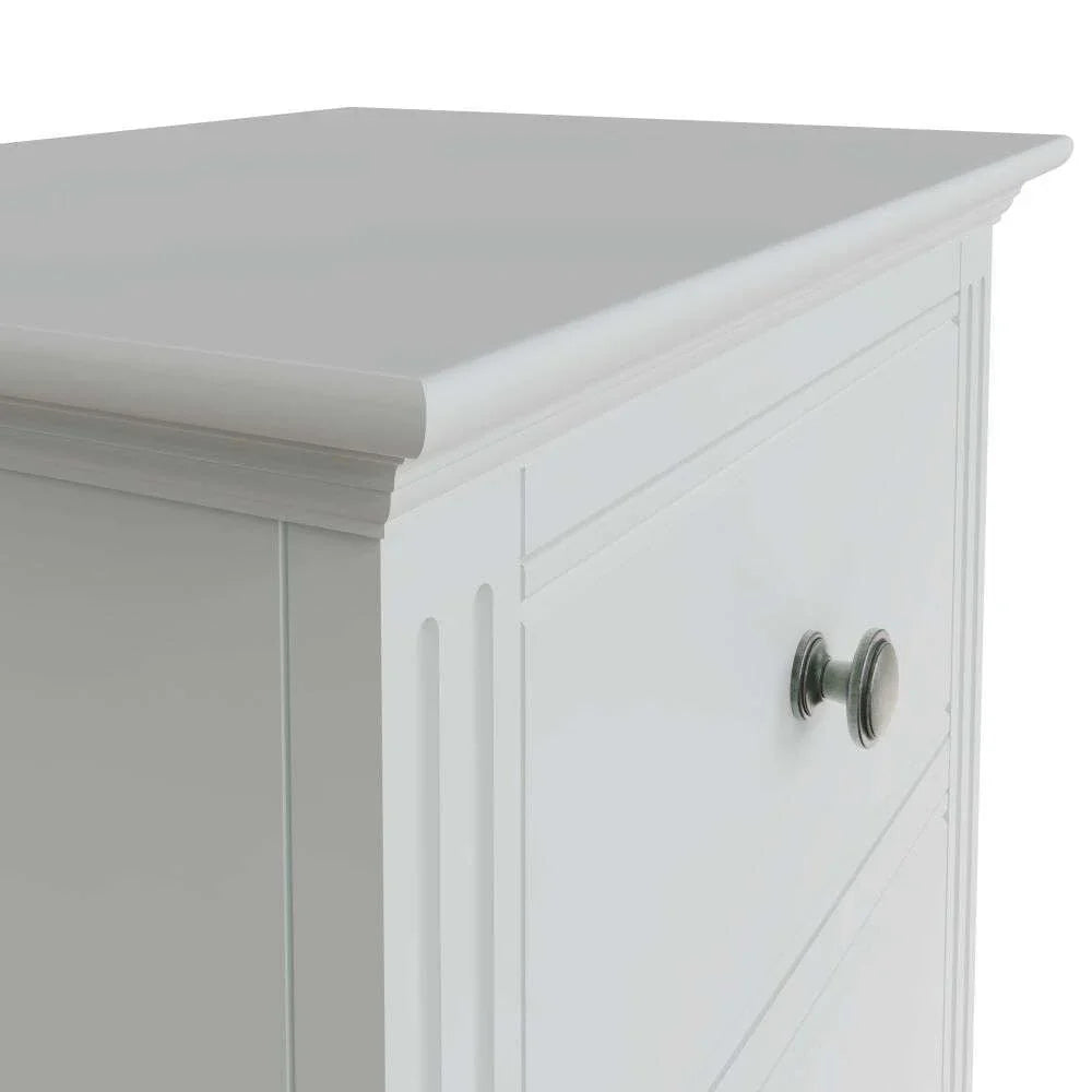 5 Drawer Narrow Chest - Natural Wood Finish - Single User