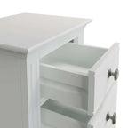 3 Drawer Bedside - White