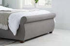 Fabric Sleigh Bed Frame - Double/King