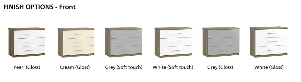 Single Dressing Table with Metal Handles