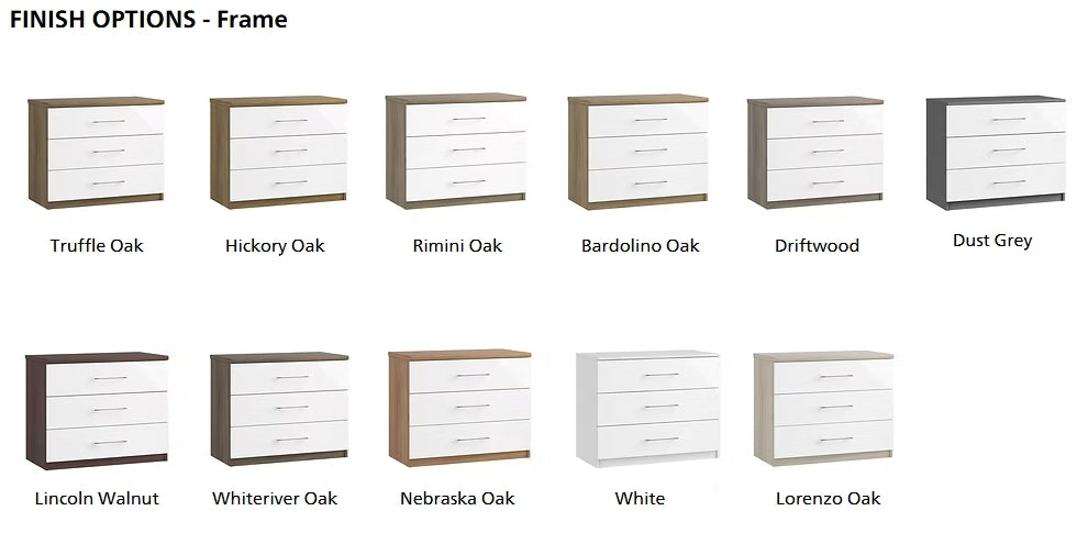 Catania 2 Drawer Bedside