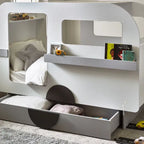 Tourer Caravan Bed - Vapor Grey And White
