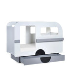 Tourer Caravan Bed - Vapor Grey And White