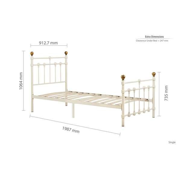 Atlas Bed - Cream