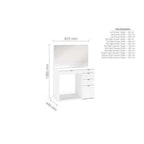 Ava 5 Drawer Dressing Table