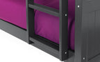Anthracite Pine Bunk Bed with Panelled Design for 2