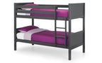 Anthracite Pine Bunk Bed with Panelled Design for 2