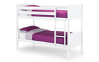 White Pine Bunk Bed with Panelled Design for 2