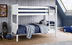 White Pine Bunk Bed with Panelled Design for 2