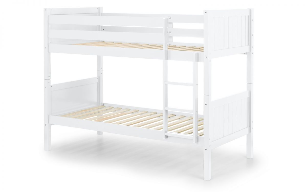 White Pine Bunk Bed with Panelled Design for 2