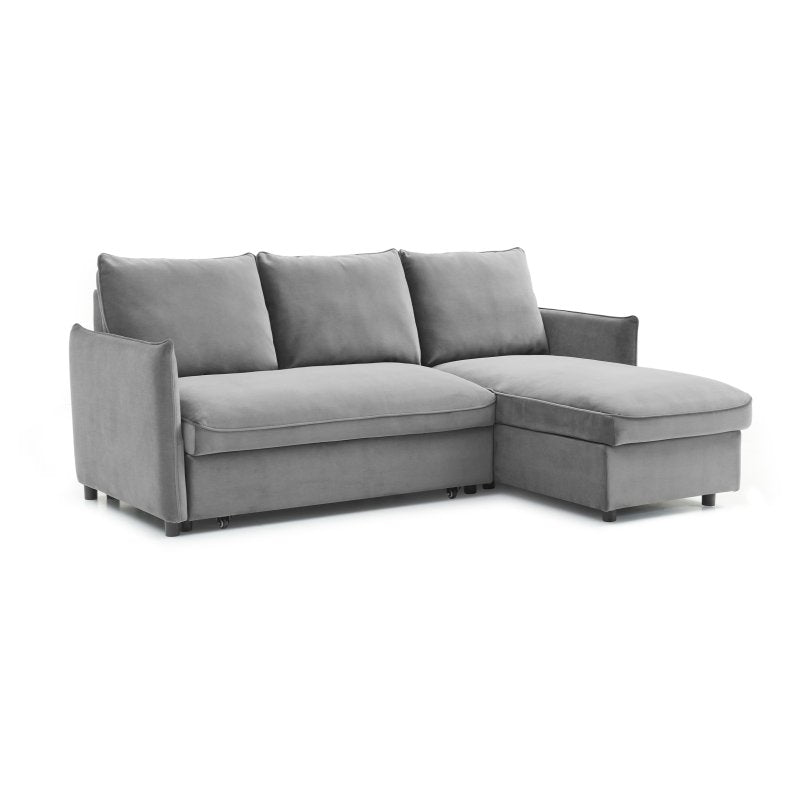 Corner Sofa Bed with Storage and Chaise - 3 Seater