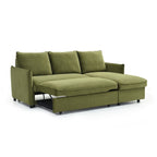 Corner Sofa Bed with Storage and Chaise - 3 Seater