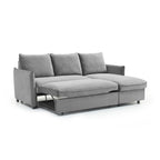 Corner Sofa Bed with Storage and Chaise - 3 Seater