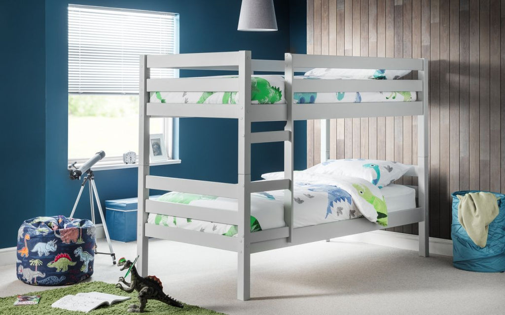 Dove Grey Pine Bunk Bed for 2