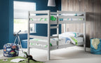 Dove Grey Pine Bunk Bed for 2