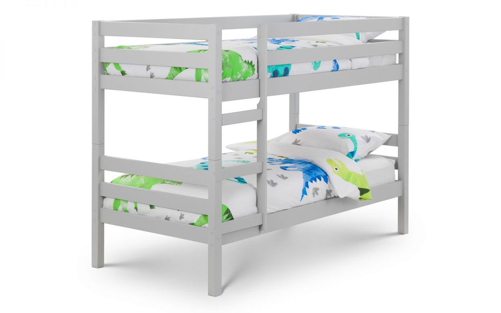 Dove Grey Pine Bunk Bed for 2