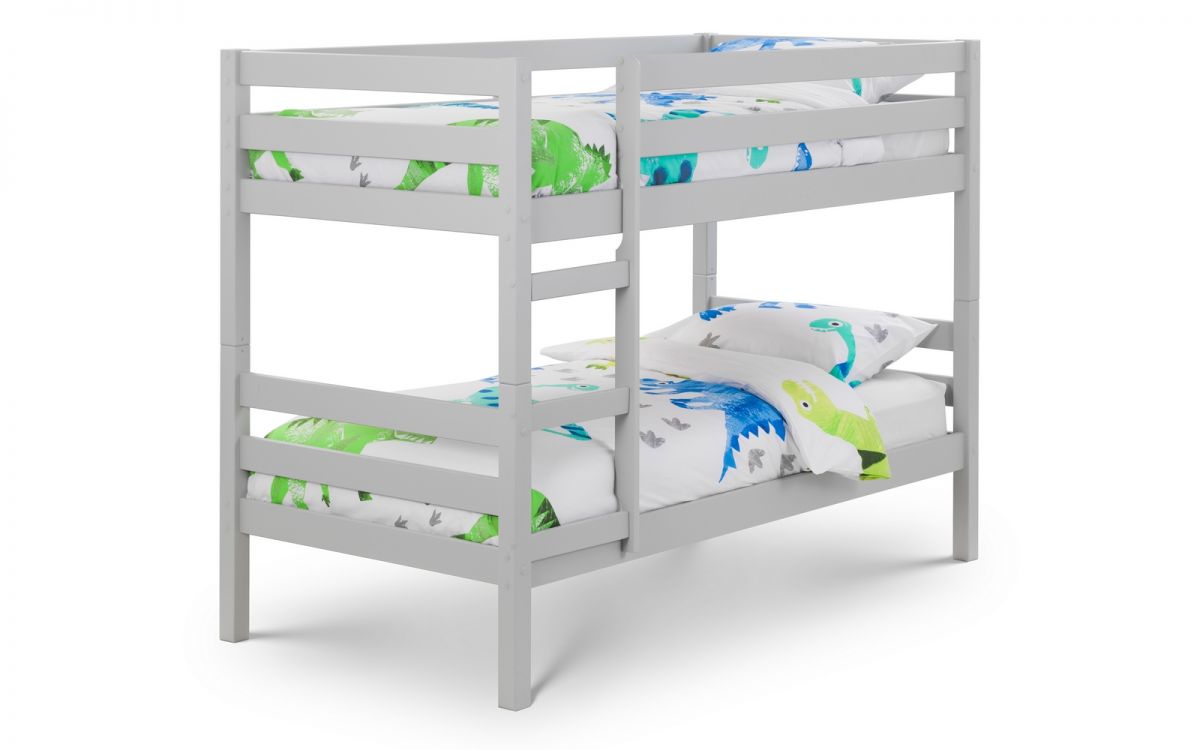 Dove Grey Pine Bunk Bed for 2