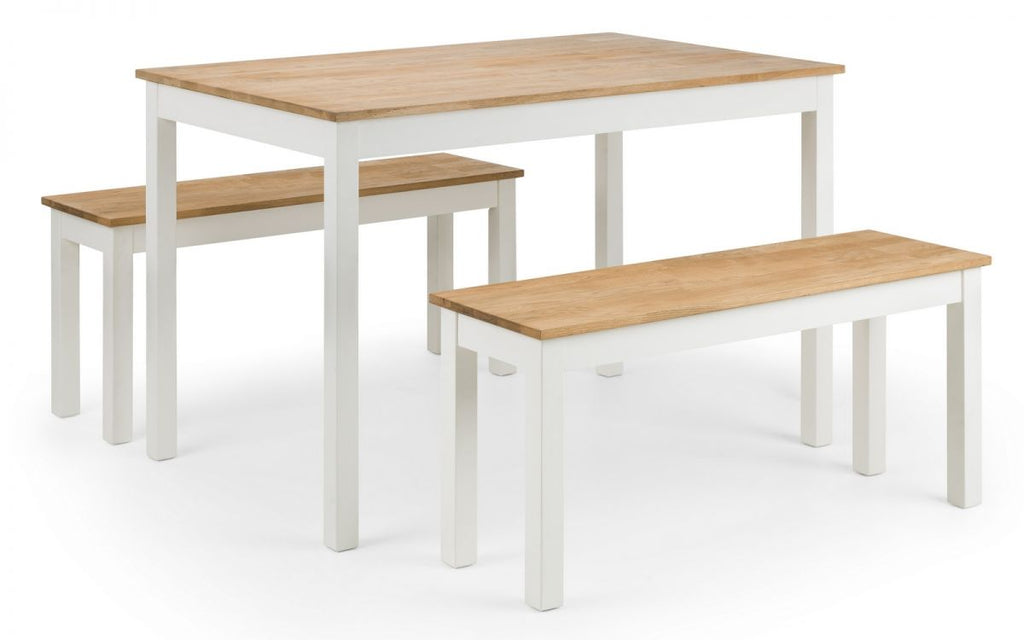 Coxmoor Bench - Ivory & Oak
