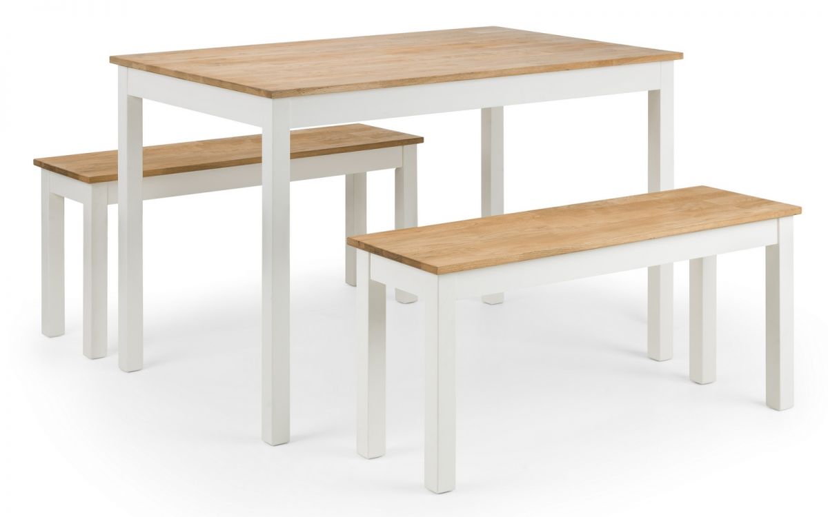Coxmoor Bench - Ivory & Oak