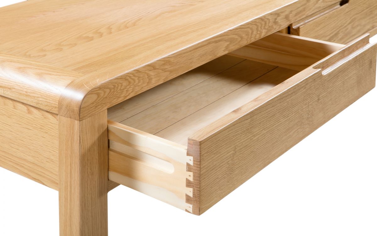 Natural Oak Dressing Table with Stool - 2 Drawers