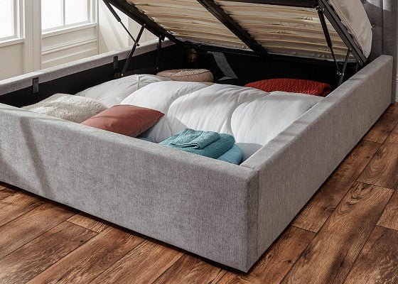 Dakota Ottoman Bed - Grey