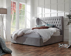 Dakota Ottoman Bed - Grey