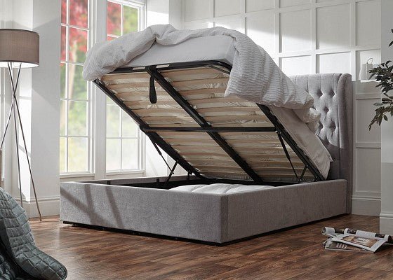 Dakota Ottoman Bed - Grey