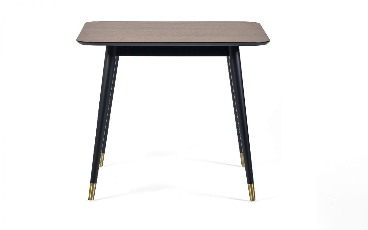 Findlay Square Dining Table - Walnut & Black